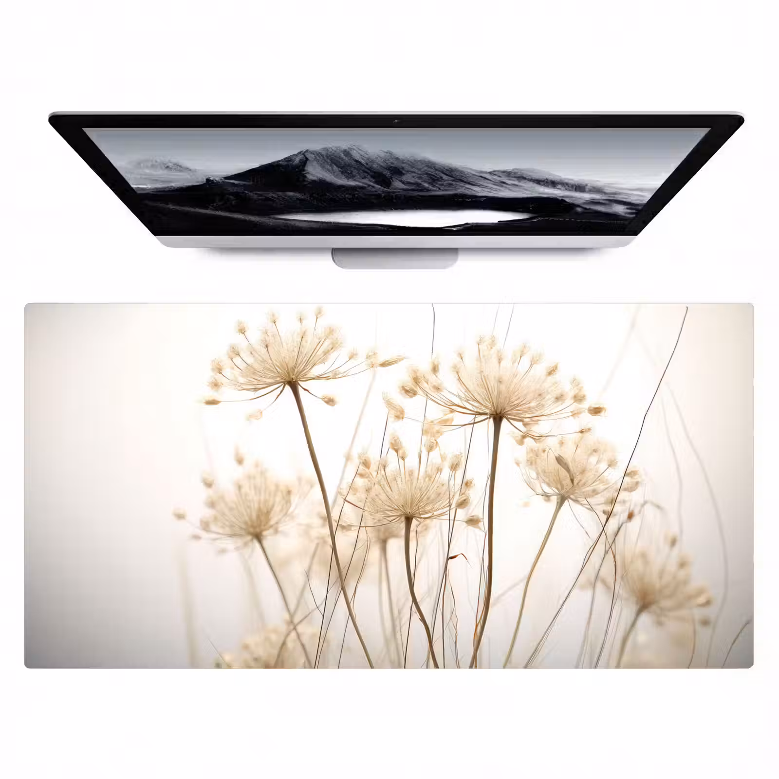 Bureau onderlegger - bloemen-wit-zonlicht — 1