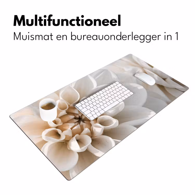 Bureau onderlegger - bloemen-wit-natuur — 7