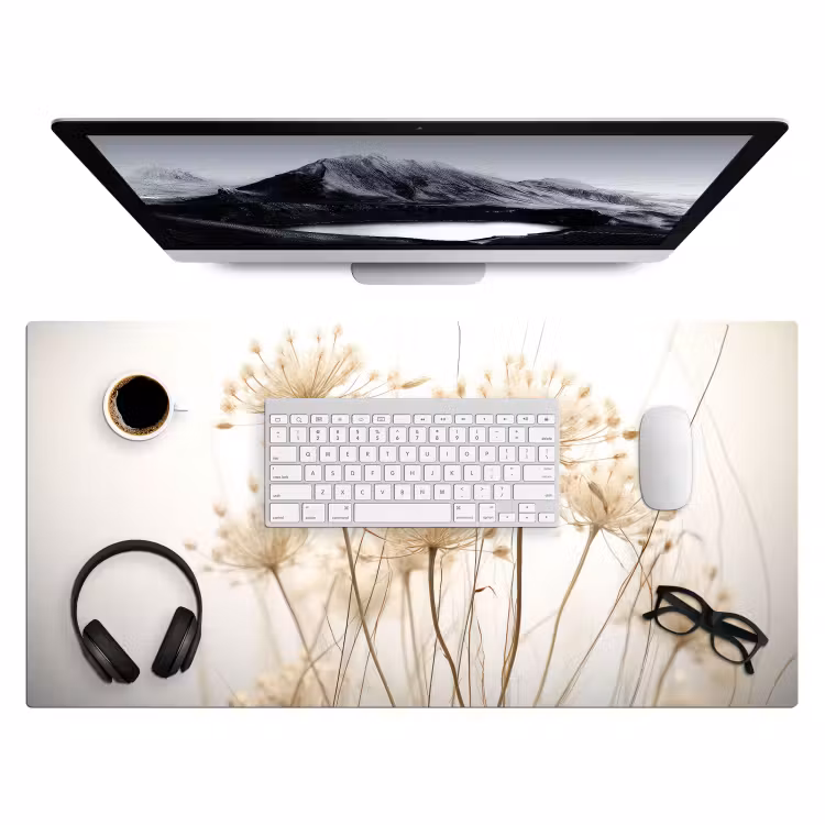 Bureau onderlegger - bloemen-wit-zonlicht — 4