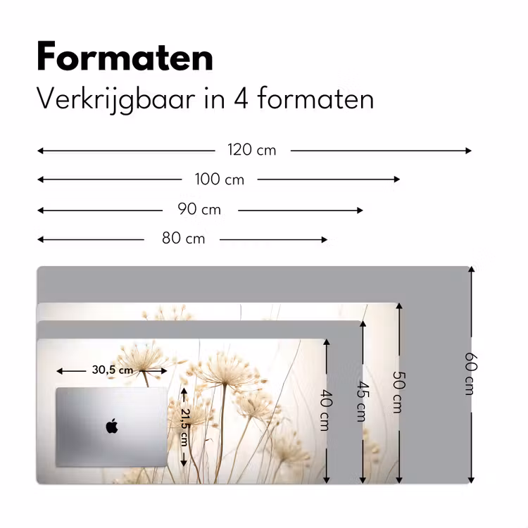 Bureau onderlegger - bloemen-wit-zonlicht — 8