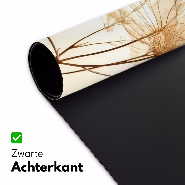 Bureau onderlegger - droogbloemen-beige-planten-wit — 5