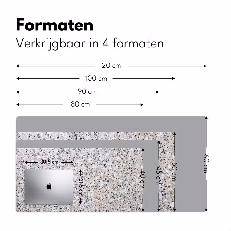 Bureau onderlegger - graniet-structuren-design-steen — 7