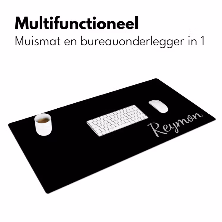 Bureau onderlegger - Naam met zwarte achtergrond — 4