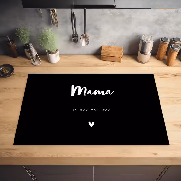 Inductie beschermer - Mama met tekst — 2
