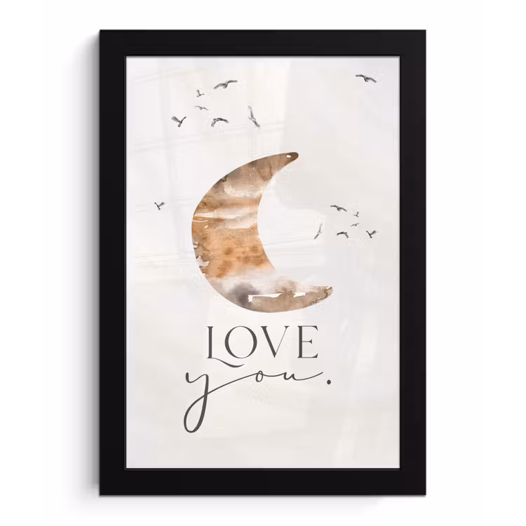 Poster met lijst - Quotes - Spreuken - Kinderen - Love you - Jongetjes - Meisjes - Kids — 1