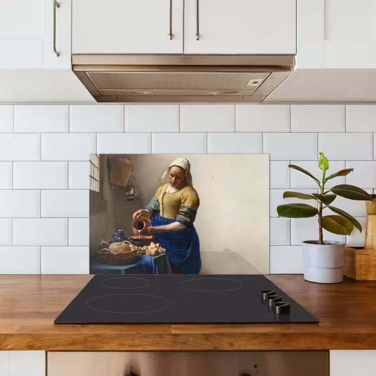 Spatscherm keuken - Het melkmeisje - Kunst - Oude meesters - Vermeer — 6