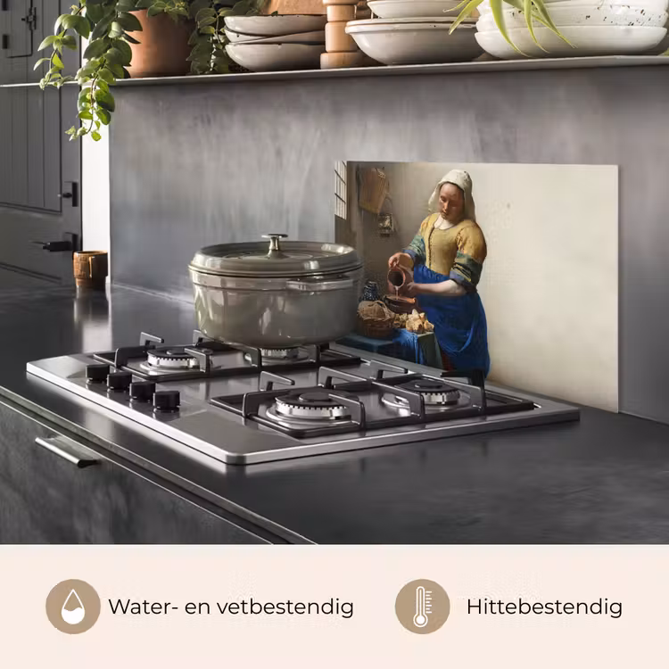 Spatscherm keuken - Het melkmeisje - Kunst - Oude meesters - Vermeer — 7