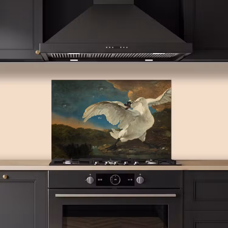 Spatscherm keuken - Zwaan - Oude meesters - Jan Asselijn — 2