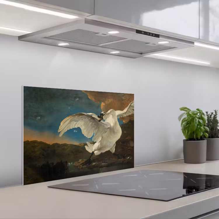 Spatscherm keuken - Zwaan - Oude meesters - Jan Asselijn — 5
