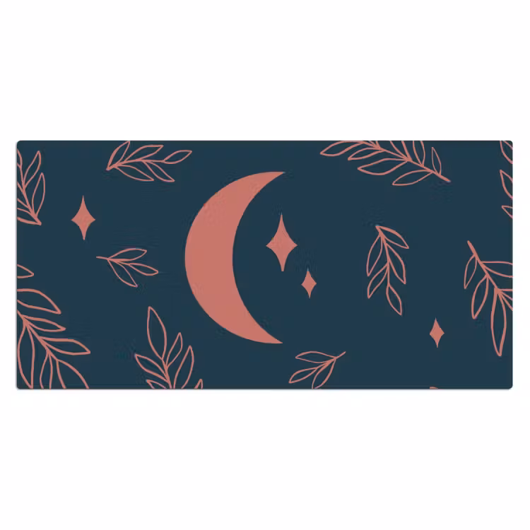 Bureau onderlegger - Patronen - Maan - Planten — 1