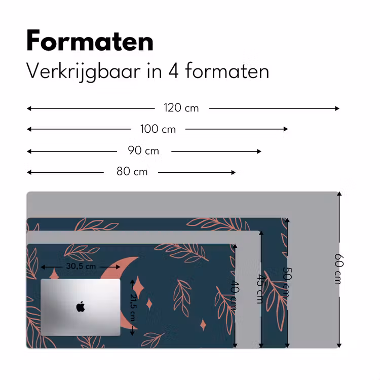 Bureau onderlegger - Patronen - Maan - Planten — 7