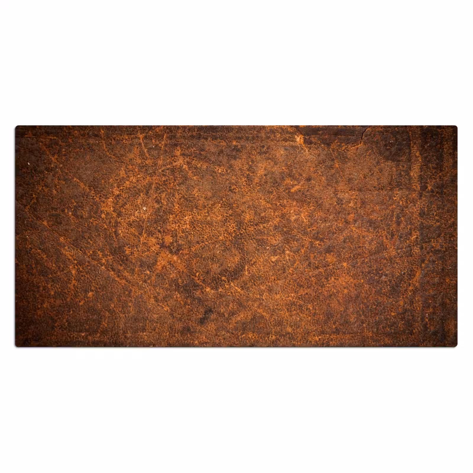 Bureau onderlegger - leer-structuur-bruin-oranje — 1