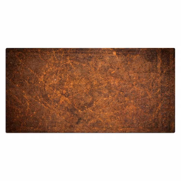 Bureau onderlegger - leer-structuur-bruin-oranje — 1