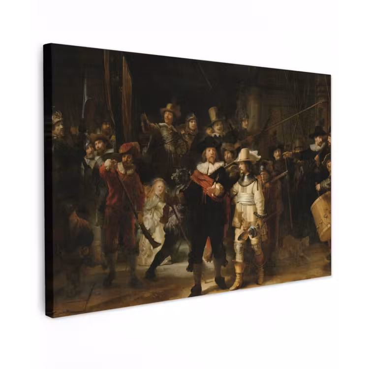 Canvas schilderij - De Nachtwacht - Kunst - Oude meesters - Rembrandt — 1