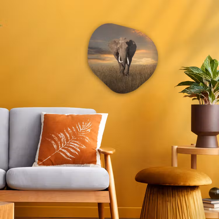 Organische Formen – Aluminium – Olifant - Dieren - Gras - Natuur — 3