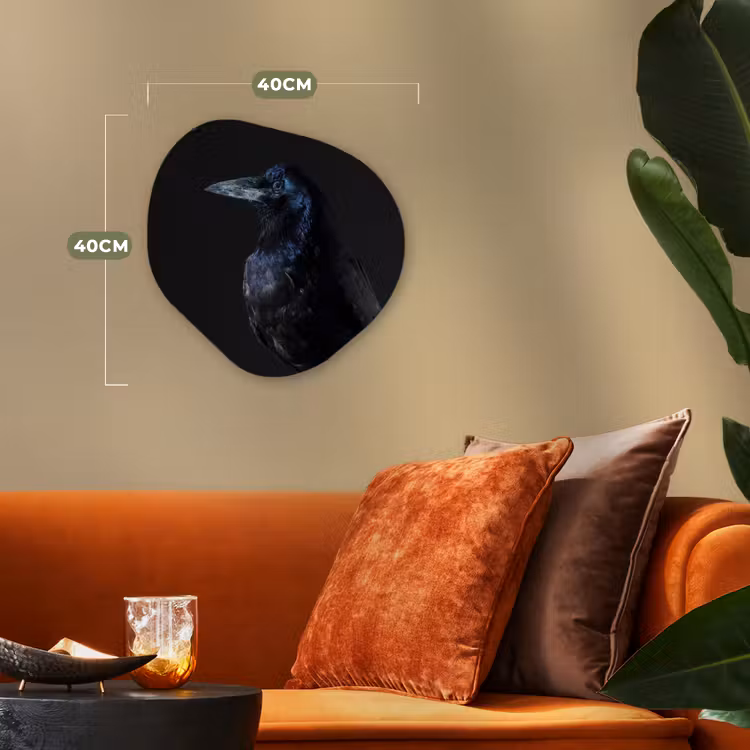 Organische Formen – Aluminium – Vogel - Dieren - Zwart — 4
