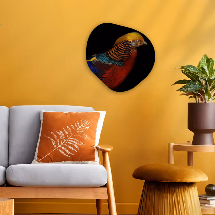 Organische Formen – Aluminium – Vogel - Veren - Zwart - Portret — 3