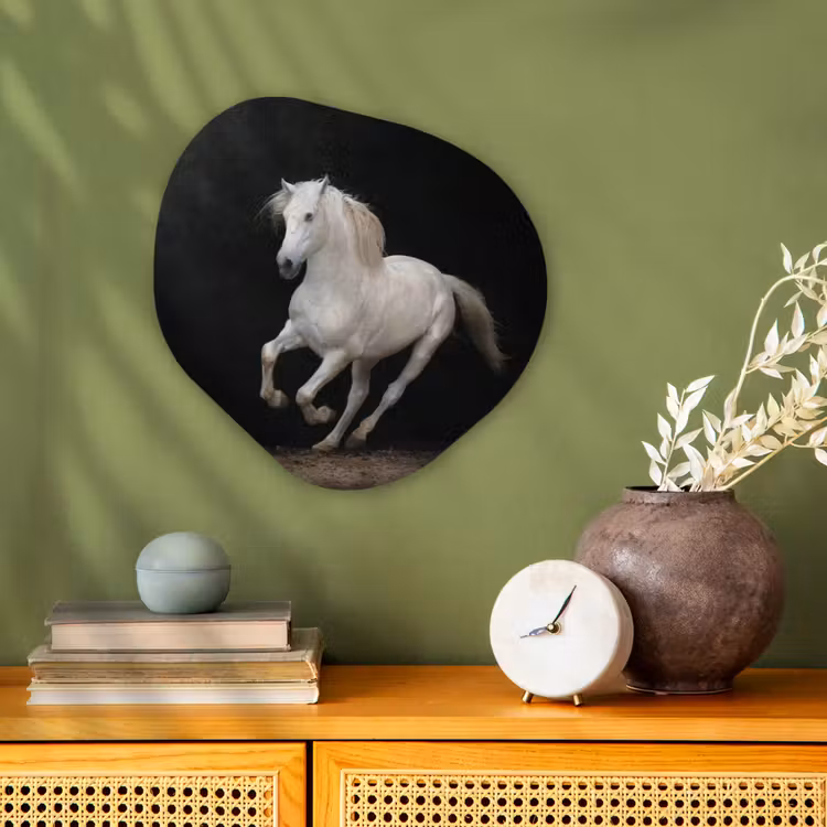 Organische Formen – Aluminium – Paarden - Zwart - Portret — 2