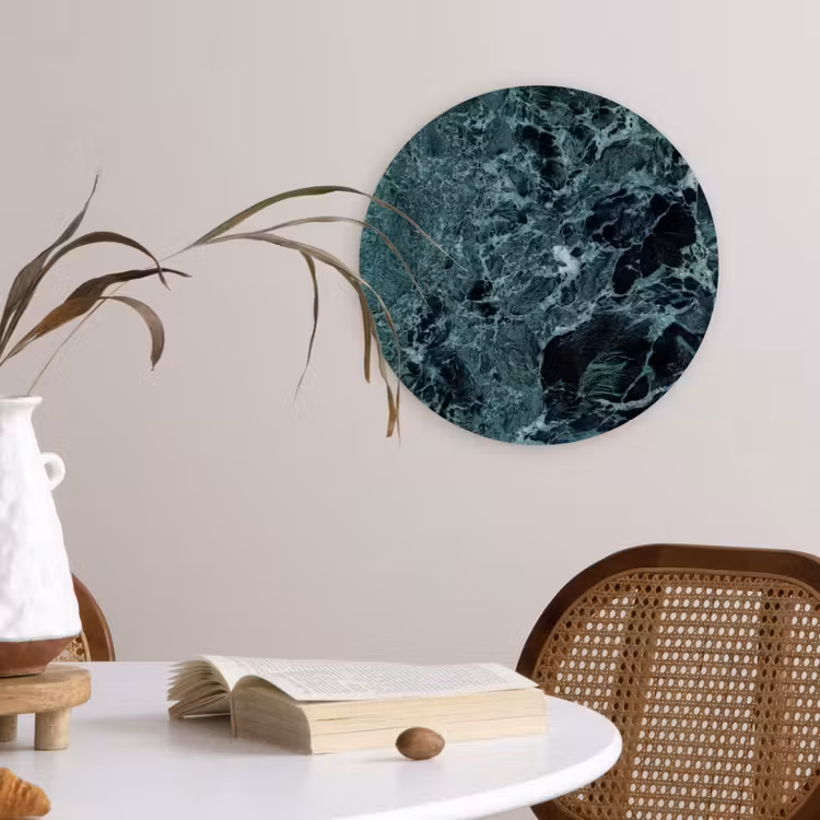 Muurcirkel - Marmer - Steen - Textuur - Marmerlook - Design — 4