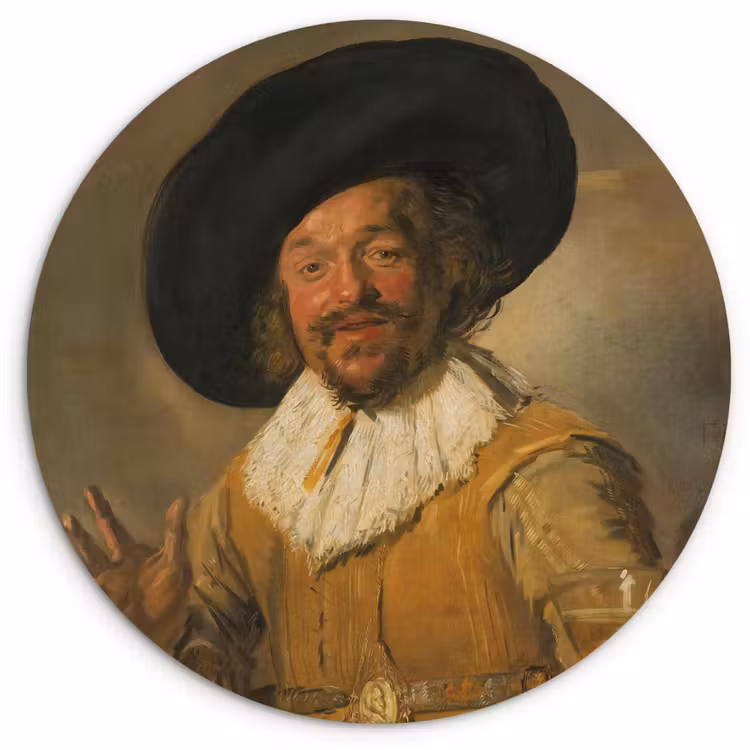Muurcirkel - De vrolijke drinker - Schilderij van Frans Hals — 1
