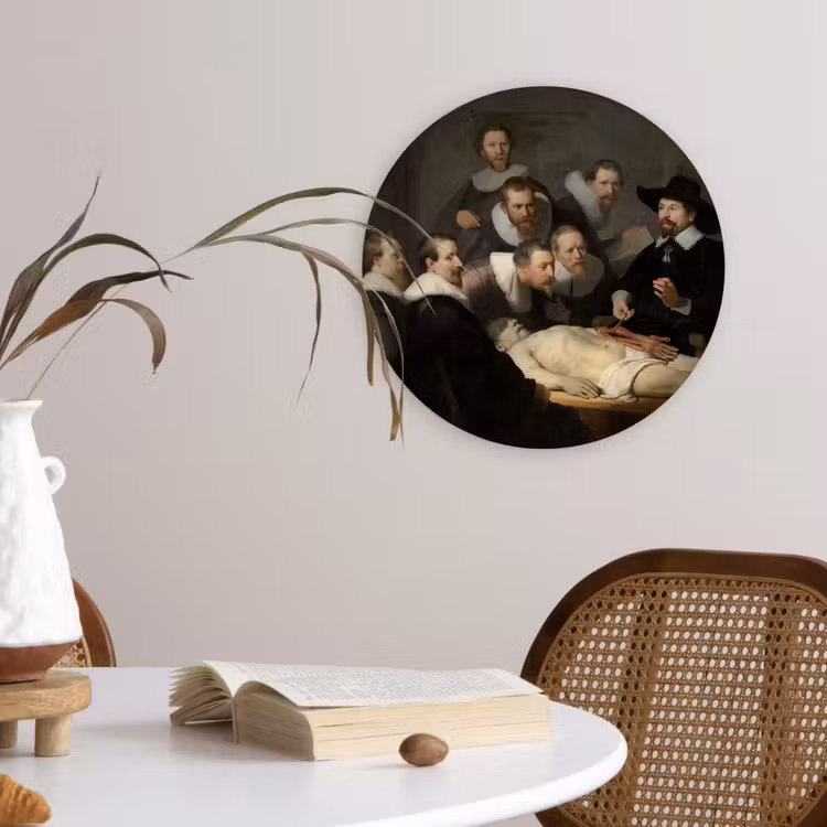 Muurcirkel - De anatomische les van Dr. Nicolaes Tulp - Schilderij van Rembrandt van Rijn — 4