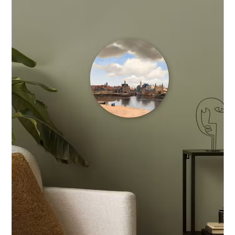 Muurcirkel - Gezicht op Delft - Schilderij van Johannes Vermeer — 3