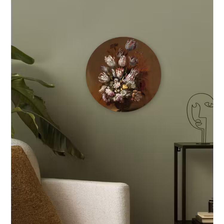 Muurcirkel - Kunst - Bloemen - Stilleven - Oude meesters - Vintage — 3