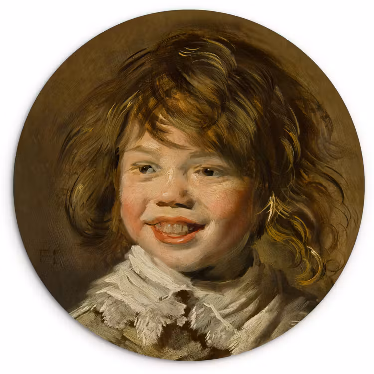 Muurcirkel - Lachende jongen - Schilderij van Frans Hals — 1