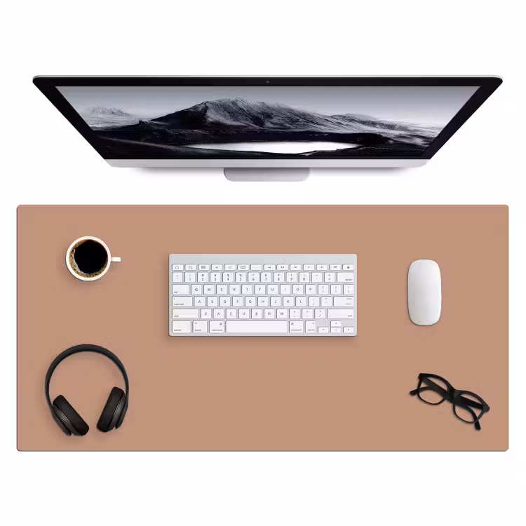 Bureau onderlegger - Beige - Kleur - Roze — 3