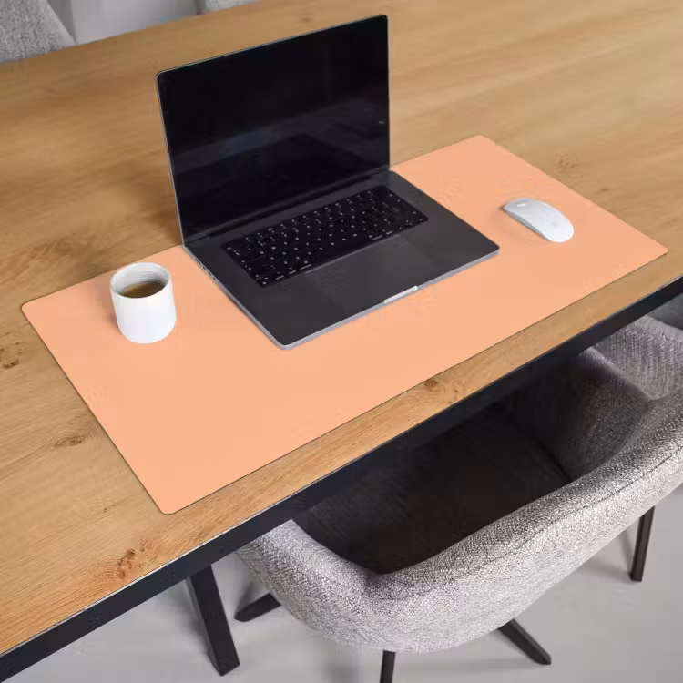 Bureau onderlegger - Abrikoos - Roze - Pastel - Effen - Kleur — 2