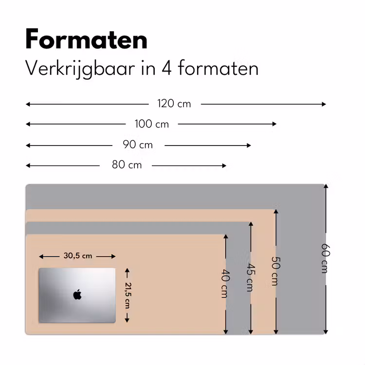 Bureau onderlegger - Beige - Kleuren - Effen — 7