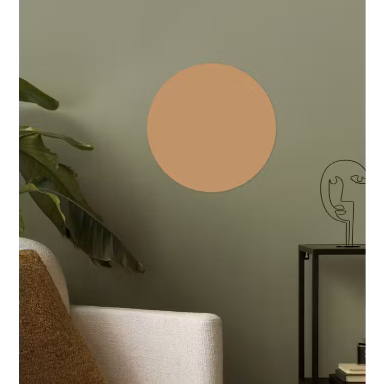 Behangcirkel - Bruin - Effen print — 3