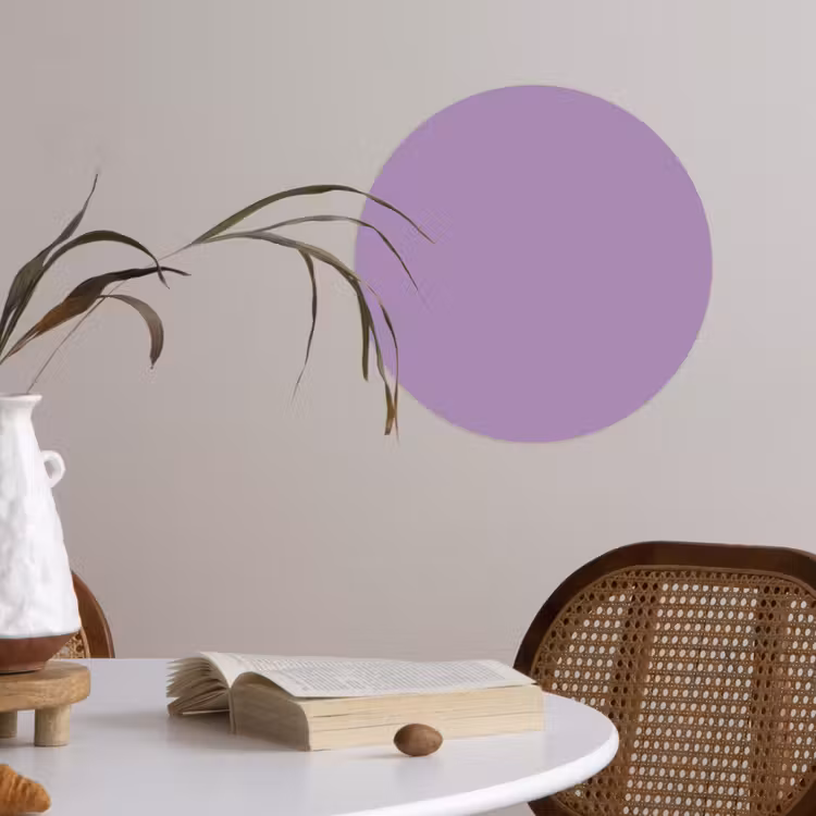 Behangcirkel - Interieur - Paars - Kleuren - Paarse - Kleur - Effen — 4