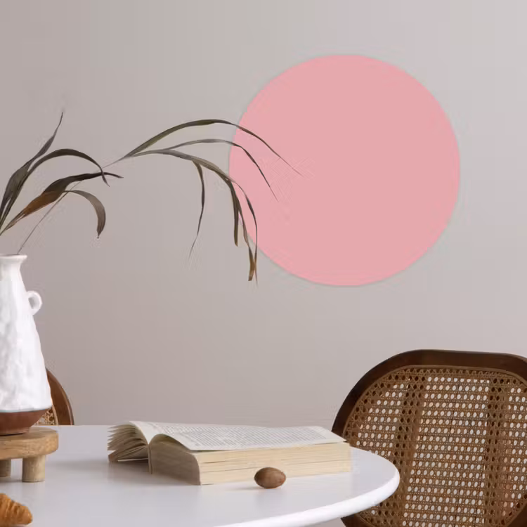 Behangcirkel - Roze - Kleuren - Interieur - Effen - Kleur — 4