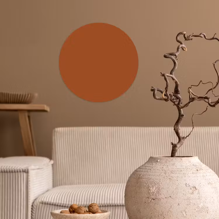 Behangcirkel - Terracotta - Bruin - Palet - Effen - Kleuren - Kleur — 2
