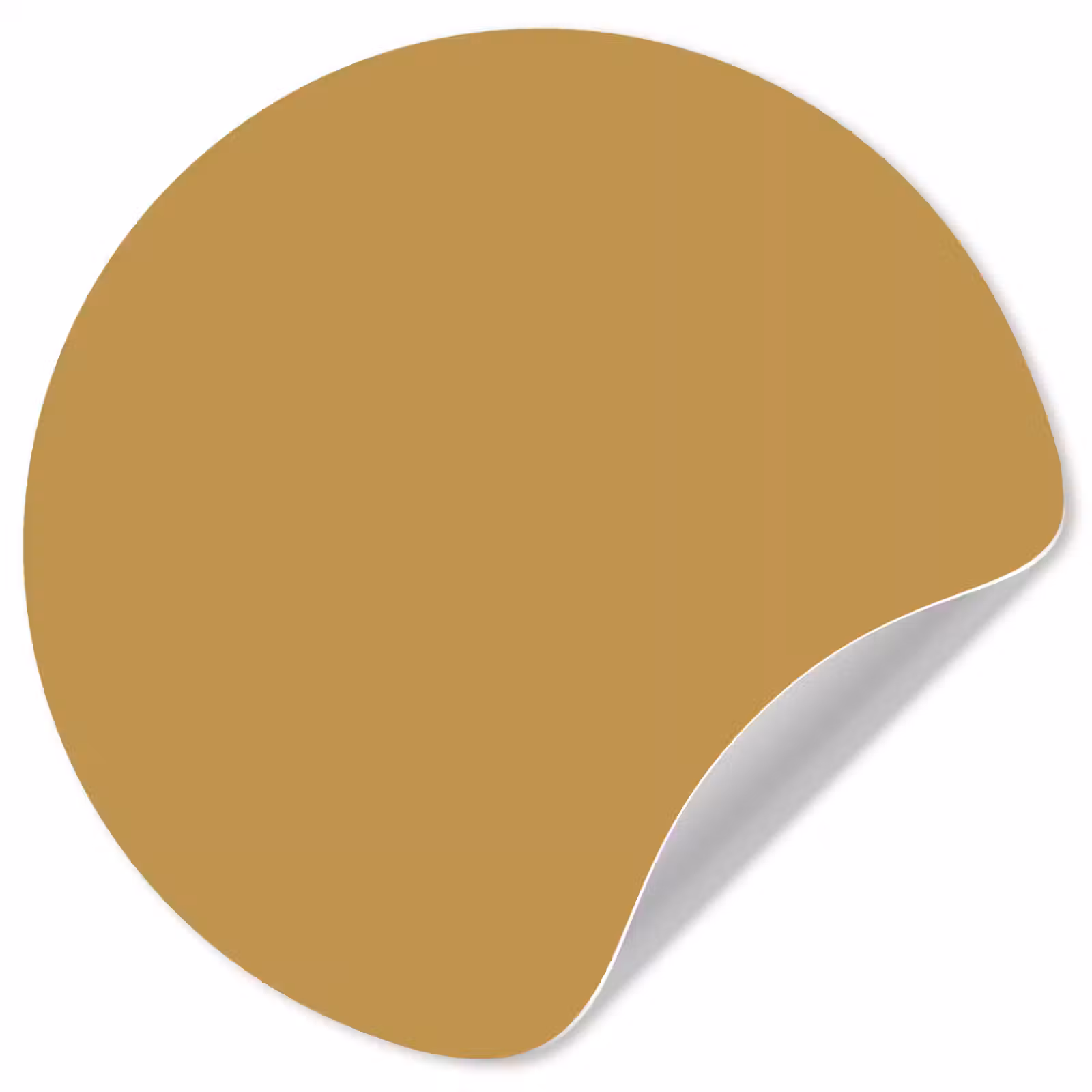 Behangcirkel - Okergeel - Kleur - Herfst - Geel - Effen - Kleuren — 1