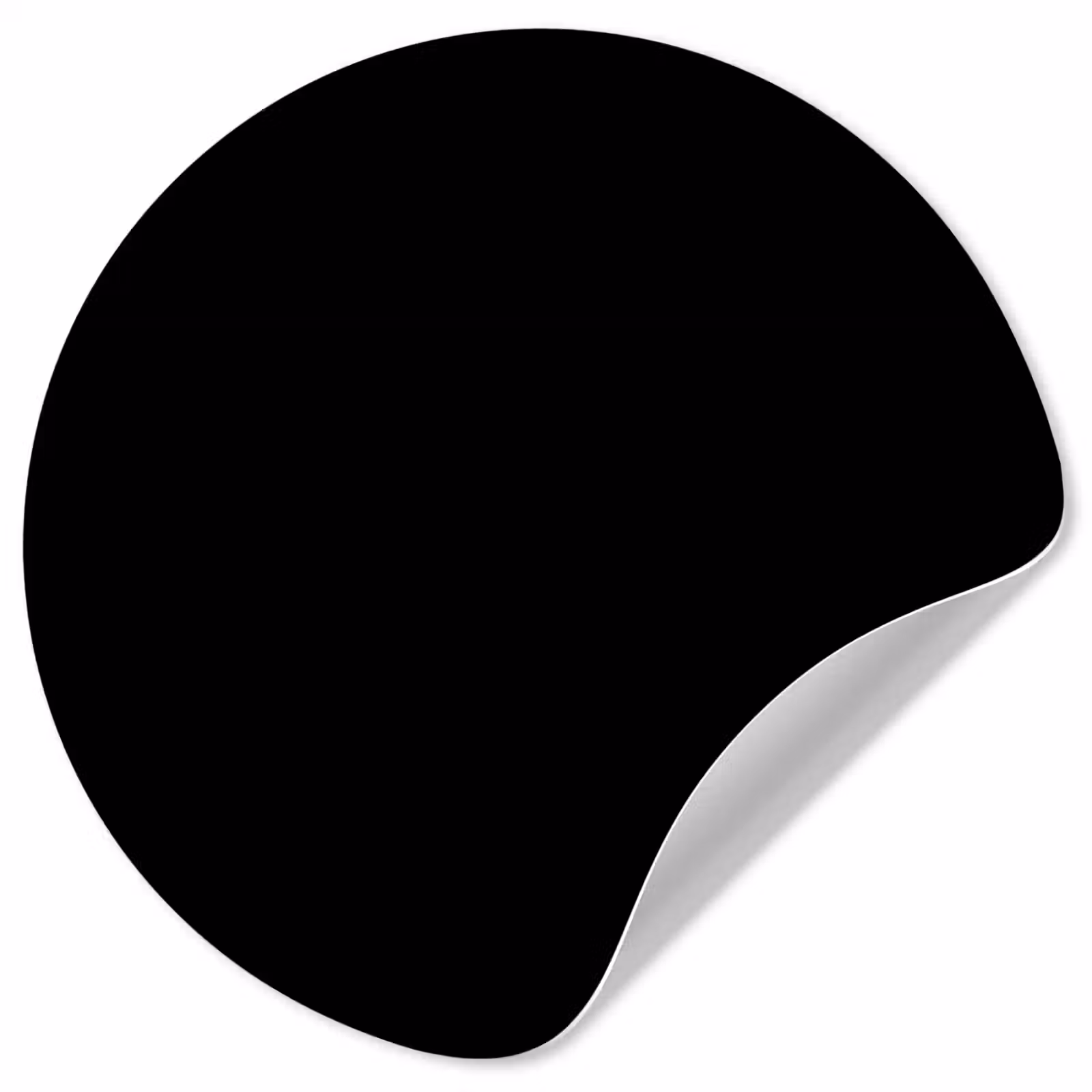 Behangcirkel - Zwart - Effen kleur — 1
