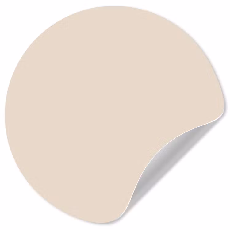 Behangcirkel - Beige - Effen kleur — 1