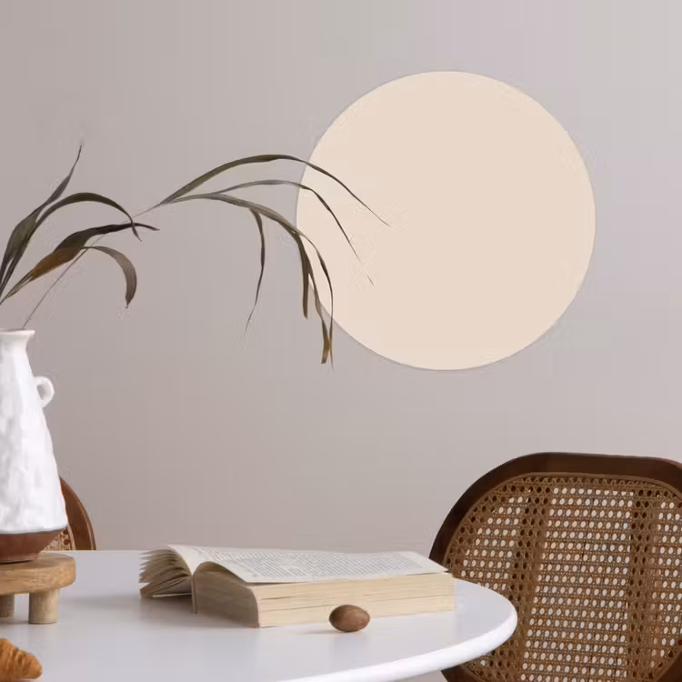Behangcirkel - Beige - Effen kleur — 4