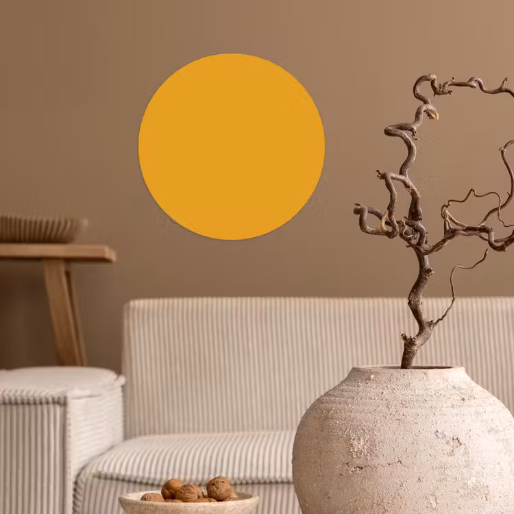 Behangcirkel - Okergeel - Herfst - Interieur — 2