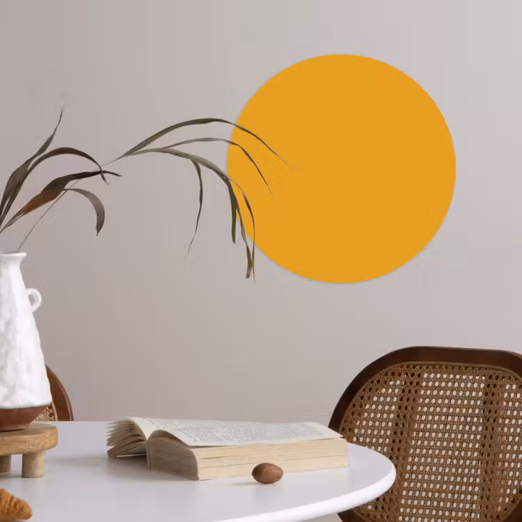 Behangcirkel - Okergeel - Herfst - Interieur — 4