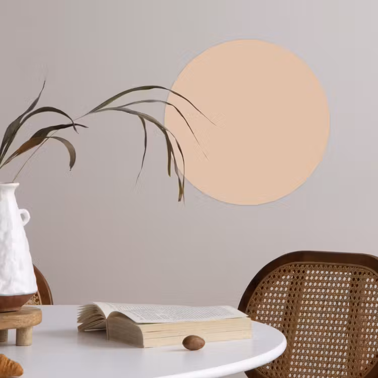 Behangcirkel - Beige - Kleuren - Effen — 4