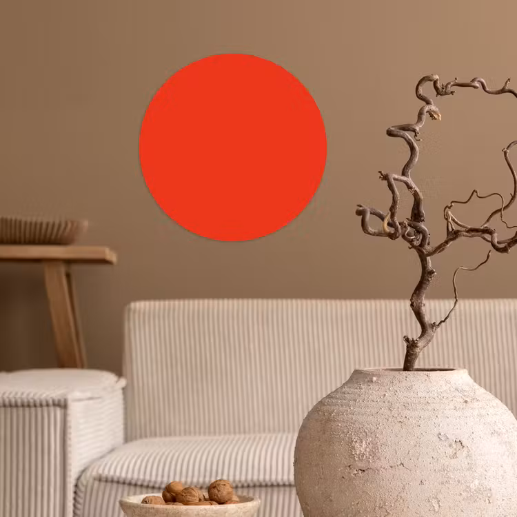 Behangcirkel - Rood - Kleur - Effen — 2