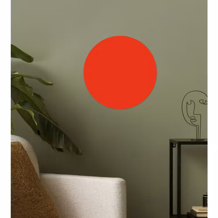 Behangcirkel - Rood - Kleur - Effen — 3