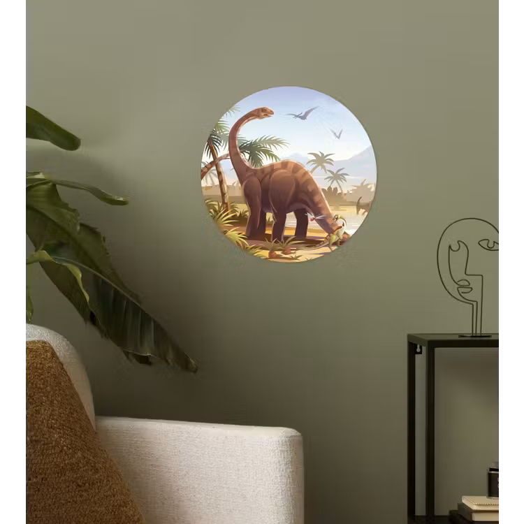 Behangcirkel - Dinosaurus - Landschap - Tropisch - Kinderen - Jongens — 3