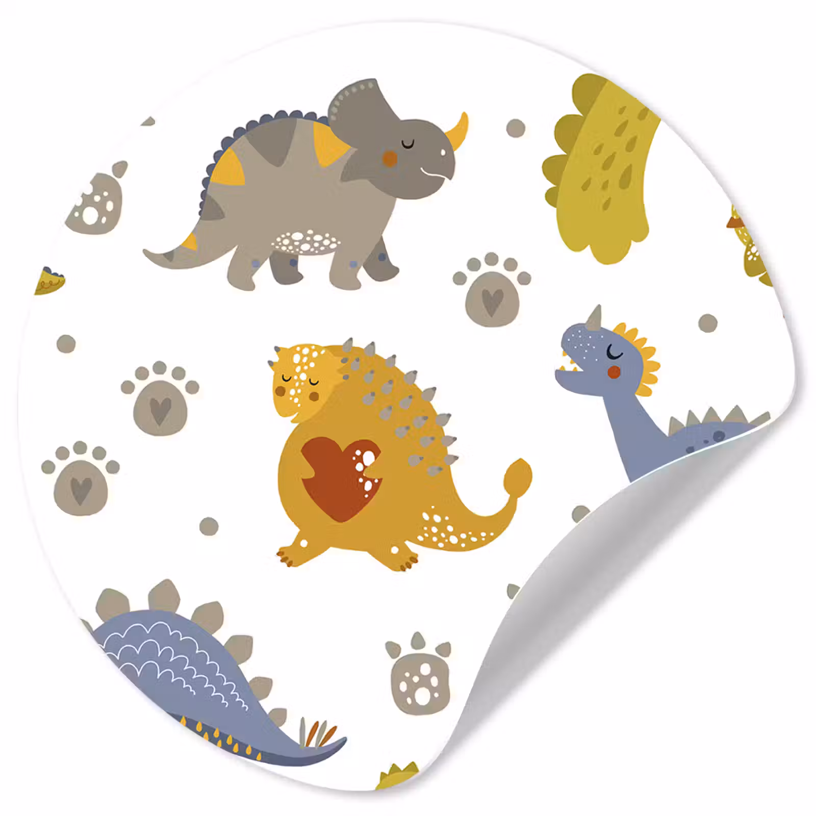 Behangcirkel - Dinosaurus - Kinderen - Design - Jongens - Meisjes - Kinderen — 1