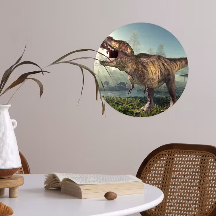 Behangcirkel - Dino - Gras - Tekening - Kinderen - Jongens — 4