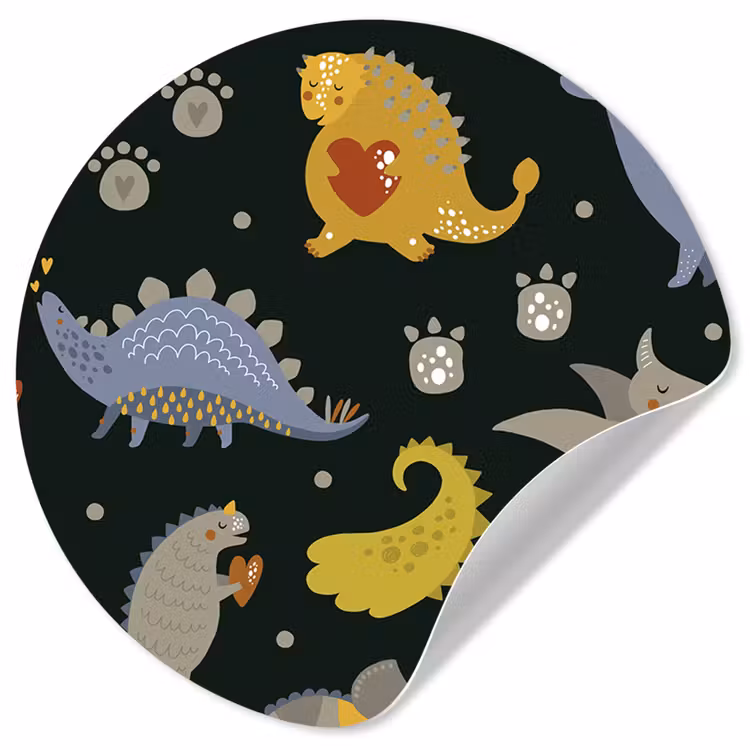 Behangcirkel - Dino - Kinderen - Patronen - Jongens - Meisjes - Dinosaurus — 1