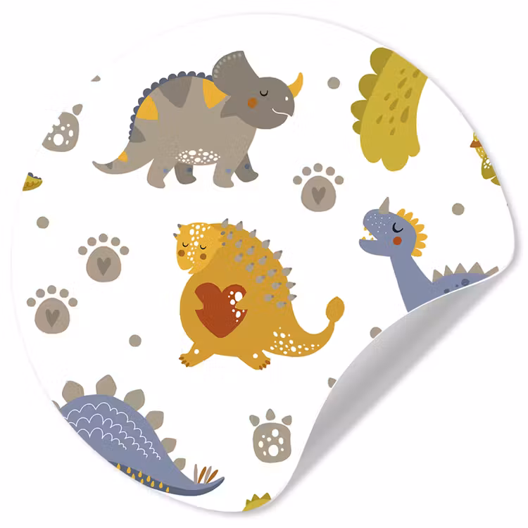 Behangcirkel - Dinosaurus - Kinderen - Design - Jongens - Meisjes - Kinderen — 1