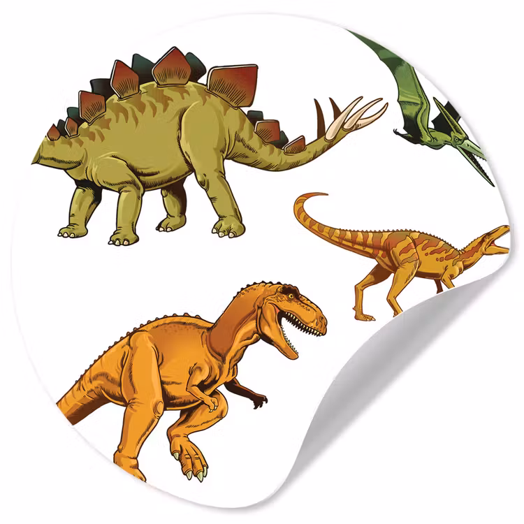 Behangcirkel - Dinosaurus - Tekening - Kinderen - Jongens - Kinderen — 1